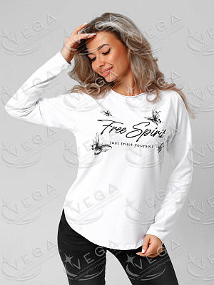 картинка Лонгслив женский 354 магазин Одежда+ являющийся официальным дистрибьютором в России 
